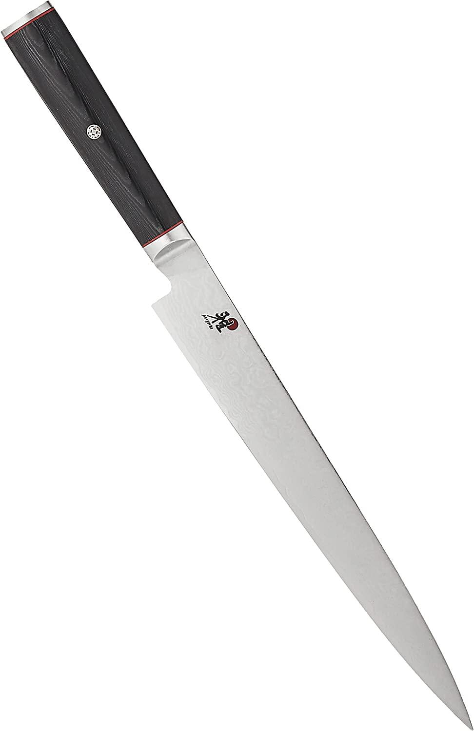 Miyabi Kaizen Slicing Knife, Medium, Black with Red Accent