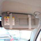 Da by Car Sun Visor Organizer Auto Car Visor Pocket and Interior Accessories Car Truck Visor Storage Pouch Holder with Multi-Pocket Net Zippers (Beige Light Yellow)