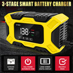 6A 12V Digital Car Battery Charger Fully Automatic Repair CharFor Car Motorcycle SUV Stea Battery Charger 12v Fully Automatic