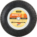 Flat Free Tire Universal Wheelbarrow 14.5"D x 3.2"W, 5/8in Axle