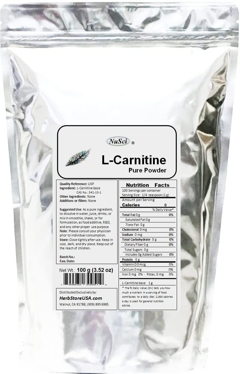 NuSci L-Carnitine Pure Powder Energy (2270g (5.0 Lb))