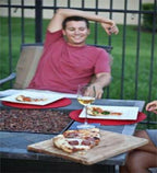 Deluxe Pizza Oven Kit for Kettle Grills - Includes Stone and Metal