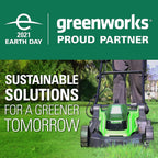 Greenworks 48V 17" Cordless Lawn Mower, (2) 4.0Ah USB Batteries (USB Hub) and Dual Port Rapid Charger Included (2 x 24V)