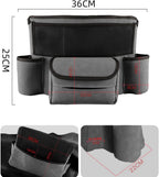JEYODA Car Handbag Holder Between Seats Suede Large Capacity Car Purse Holder Automotive Consoles &amp; Organizers for Document Phone Storage Car Organizer(1925-style 2 grey)