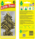 LITTLE TREES Air Fresheners Car Air Freshener. Hanging Tree Provides Long Lasting Scent for Auto or Home. Gold, 24 Air Fresheners