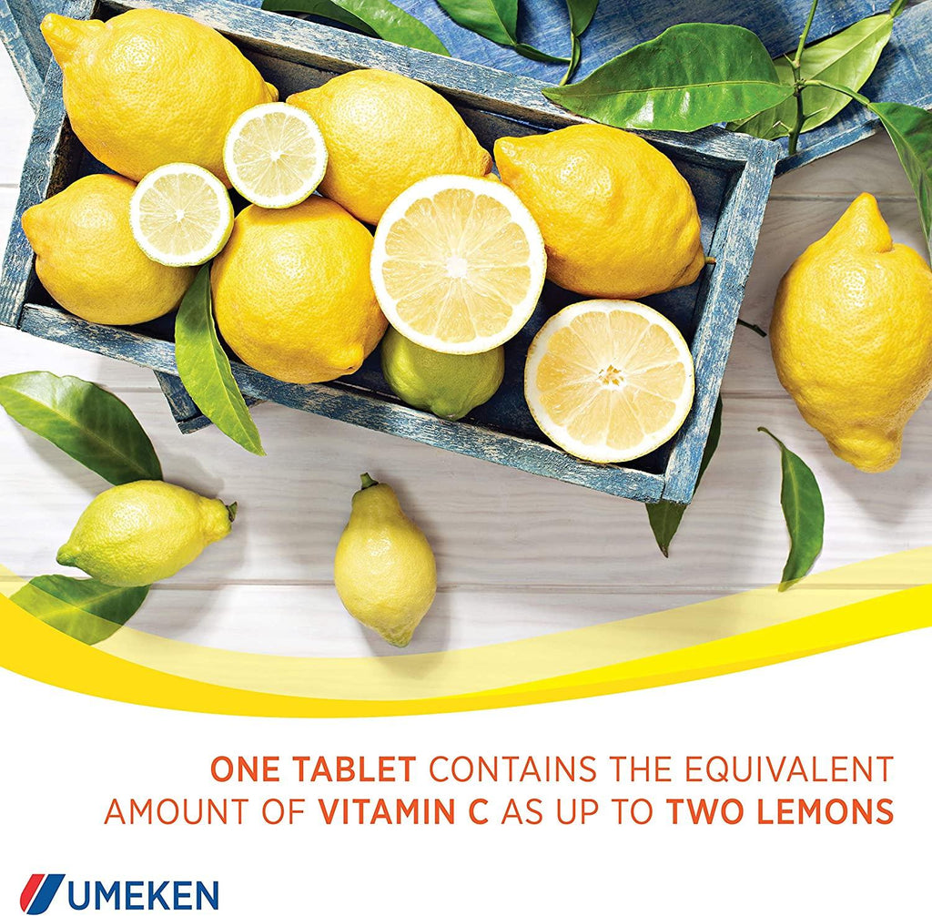 Umeken C-Balance High Potency Vitamin C - Chewable, Contains Antioxidants, Citric Acid, Gamma-linolenic Acid (200g), 4.5 Months Supply, Pack of 6
