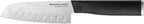 KitchenAid Classic Santoku Knife with Custom-Fit Blade Cover, 5-inch, Sharp Kitchen Knife, High-Carbon Japanese Stainless Steel Blade, Black