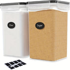 1/2pcs LarFood StoraContainers With Lids 5.2L/176oz, BPA PP Material Plastic Airtight Food StoraFor Flour, Sugar, BaSupplies