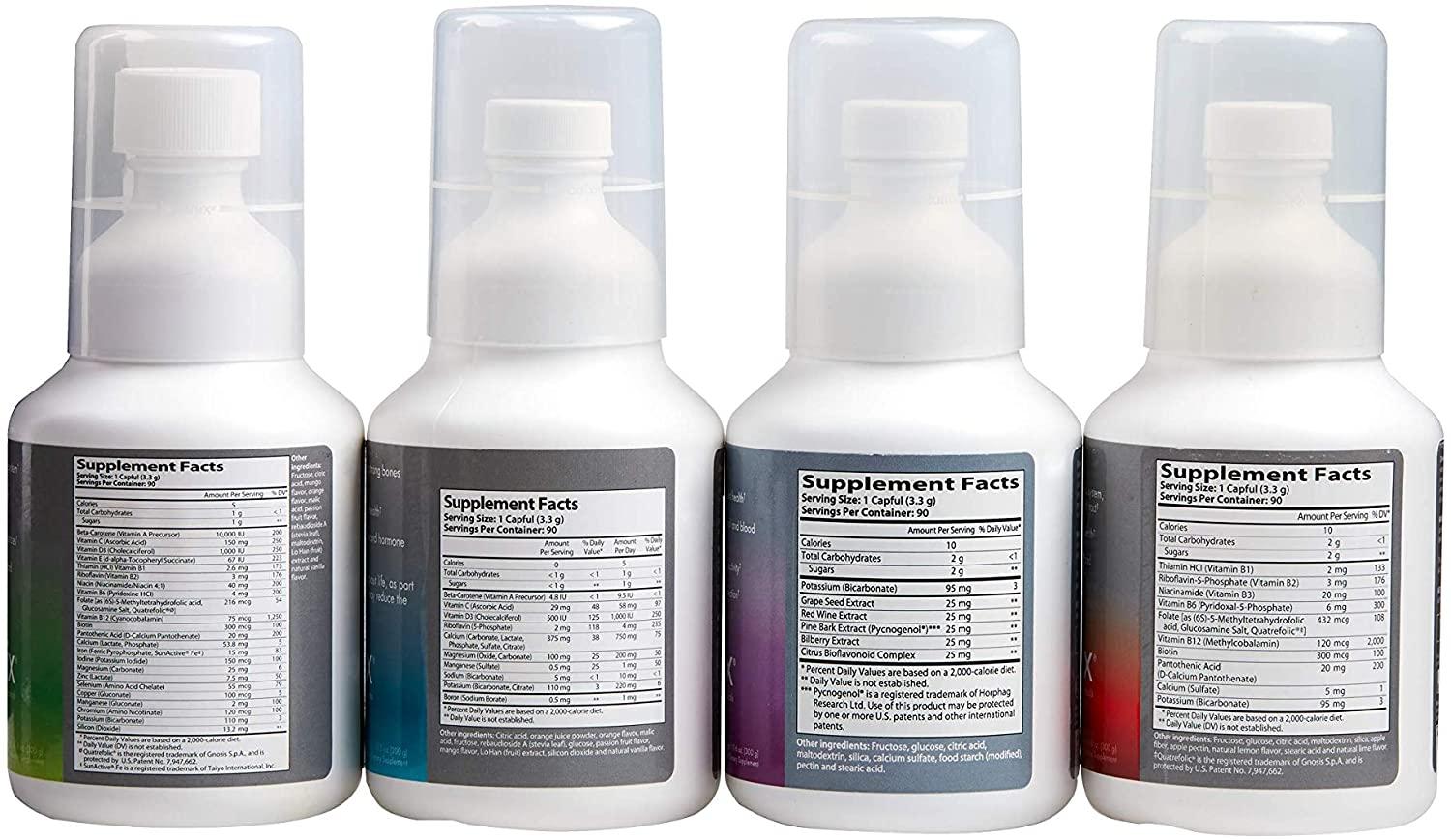 Isotonix Daily Essentials Kit, OPC-3, Activated B Complex, Calcium Plus, Multivitamin with Iron, Helps Maintain Healthy Cholesterol, Support Strong Immune System, Market America (90 Servings)