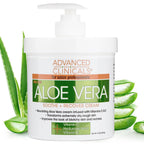 Advanced Clinicals Aloe Vera, Vitamin C &amp; Hyaluronic Acid Face &amp; Body Cream, Moisturizing Lotion for Dry &amp; Sun-Damaged Skin, 16 Oz