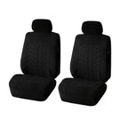 Embossed Car Universal Seat Cover Two Simple Business Advanced Universal For Most Cars 2PCS Car Seat Covers