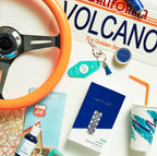 Capri Blue Fragranced Car Diffuser With Refills - Volcano Car Freshener - Fragrance Diffuser For Car