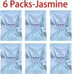 Cacacece Car Air Fresheners Pilot Car Air Outlet Car Perfume Fragrance Car Air Vent Clip Freshener Refills (6 Packs-Jasmine)