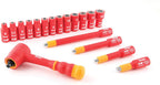 66100 18Piece 1/4" Drive VDE Insulated Socket Set