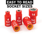 66100 18Piece 1/4" Drive VDE Insulated Socket Set