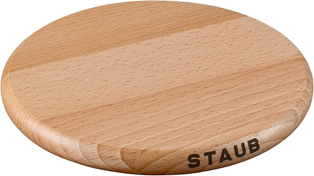 STAUB 40511 – 078 – 0 Accessories - Magnetic Wooden Trivet 16.5 x 16.5 x 2 cm