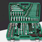 151 78 94 108 16 Pieces Socket Wrench Tool Sets Auto Repair Mixed Tool Combination PackaHand Tool Kits with Plastic Toolbox StoraCase