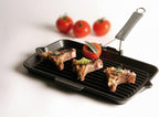 Staub Cast Iron 13.4 X 8.3" Rectangular Folding Grill - Matte Black, Made in France