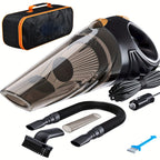Car Vacuum Cleaner Car Accessories Small 12V High Power Handheld Portable Car Vacuum Cord &amp; Bag Detailing Kit Essentials For Travel, RV Camper