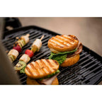 Portable Grill Combo 1-Burner Portable Folding Shelf Propane Gas Cart Red
