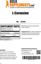 BulkSupplements.com L-Carnosine Powder Eye Supplement Vegetarian - Vegetarian Supplement (1 Kilogram - 2.2 lbs)