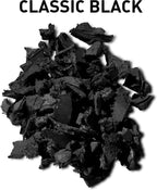 NuPlay Rubber Mulch Landscaping Bark – Rubber Nugget Weed Barrier Garden Ground Cover, 4 Pack, Black