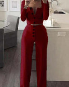 women's slim button casual suit s-xxl