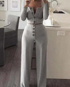 women's slim button casual suit s-xxl