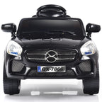 Goplus 6V Kids Ride On Car RC Remote Control Battery Powered w/ LED Lights MP3 Black