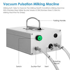 Goat MilMachine Goat Milker Electric MilMachine with 2 Teat Cups Pulsation Vacuum Pump  Steel Bucket 7L for Goat