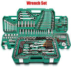 KANJJ-YU Screwdriver General Household Car AUTO Repair Tool Kit with Plastic Toolbox StoraCase Socket Ratchet Wrench Screwdriver Hand Tool Set (Color : 121pcs Economic Set)