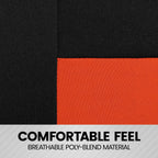 BDK PolyPro Car Seat Covers Full Set in Orange on Black – Front and Rear Split Bench Seat Covers for Cars, Easy to Install Car Seat Cover Set, Car Accessories for Auto Trucks Van SUV