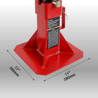 BIG RED ATZ220005R Torin Heavy Duty Pin Type Professional Car Jack Stand with Lock, 22 Ton (44,000 lb) Capacity, Red, 1 Pair