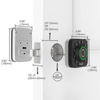 U-Bolt Pro 6-in-1 Bluetooth Enabled Fingerprint and Keypad Smart Lock Deadbolt Plus BridWiFi Adapter