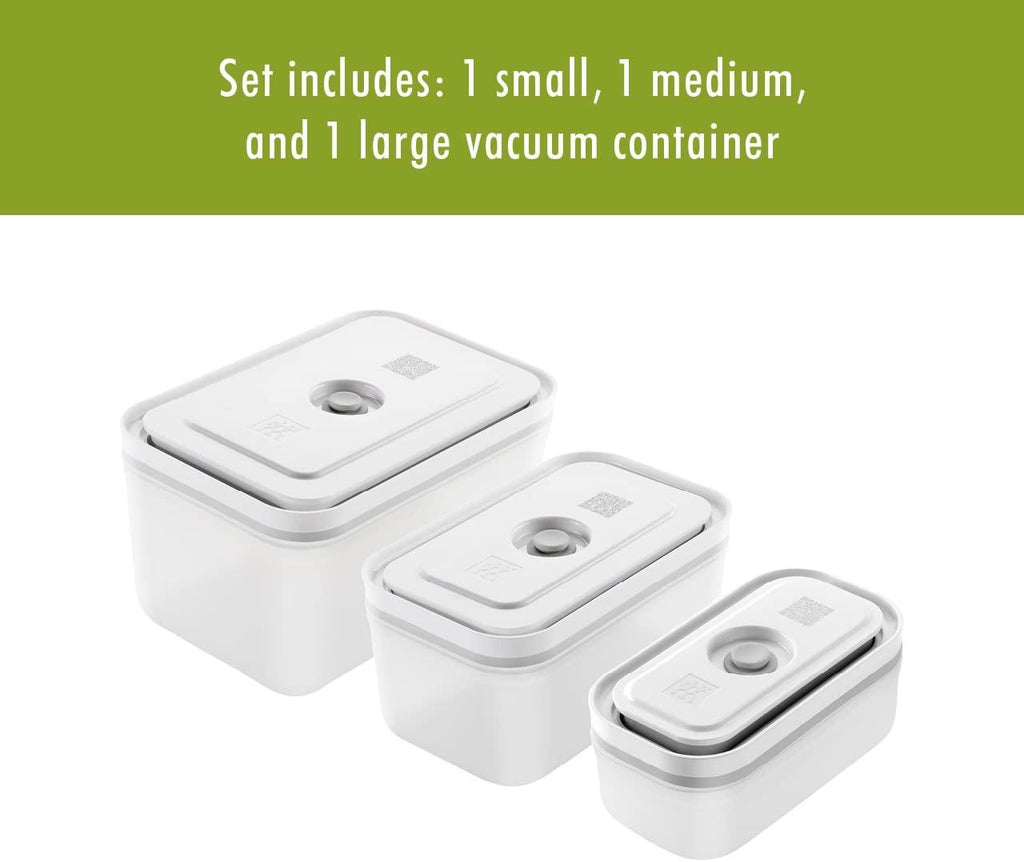ZWILLING Fresh & Save 3-pc Assorted Sizes Food Storage Container, Meal Prep Container, BPA-Free