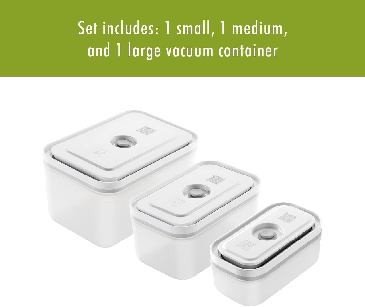 ZWILLING Fresh & Save 3-pc Assorted Sizes Food Storage Container, Meal Prep Container, BPA-Free