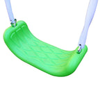 Sportspower Outdoor Rosemead Metal Swing Set with Roman Glider, Saucer, and 6ft Heavy Duty Slide
