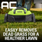 Greenworks 13 Amp 14-Inch Corded Dethatcher / Scarifier, DT13B00