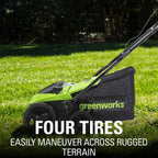 Greenworks 13 Amp 14-Inch Corded Dethatcher / Scarifier, DT13B00