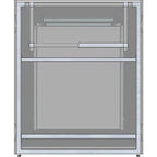 Universal 30-Inch Ready To Finish BBQ Island Appliance And StoraCabinet