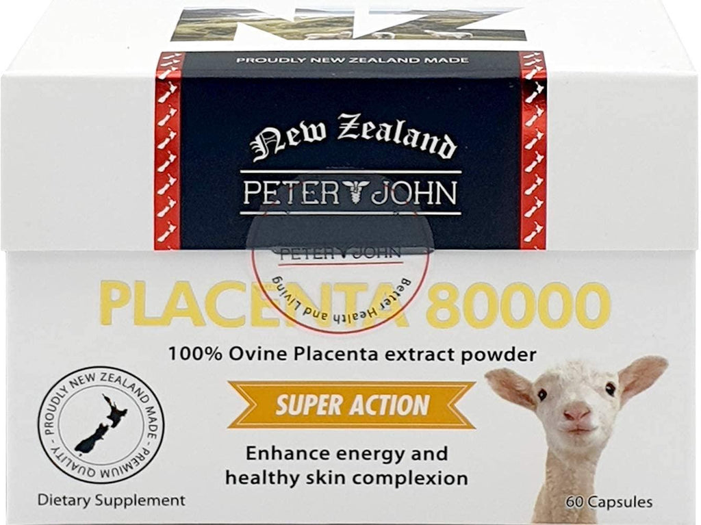 Ovine Placenta 80000 60Capsules Made in New Zealand Sheep_Placenta Extract Nutritional Supplements (3 Pack)