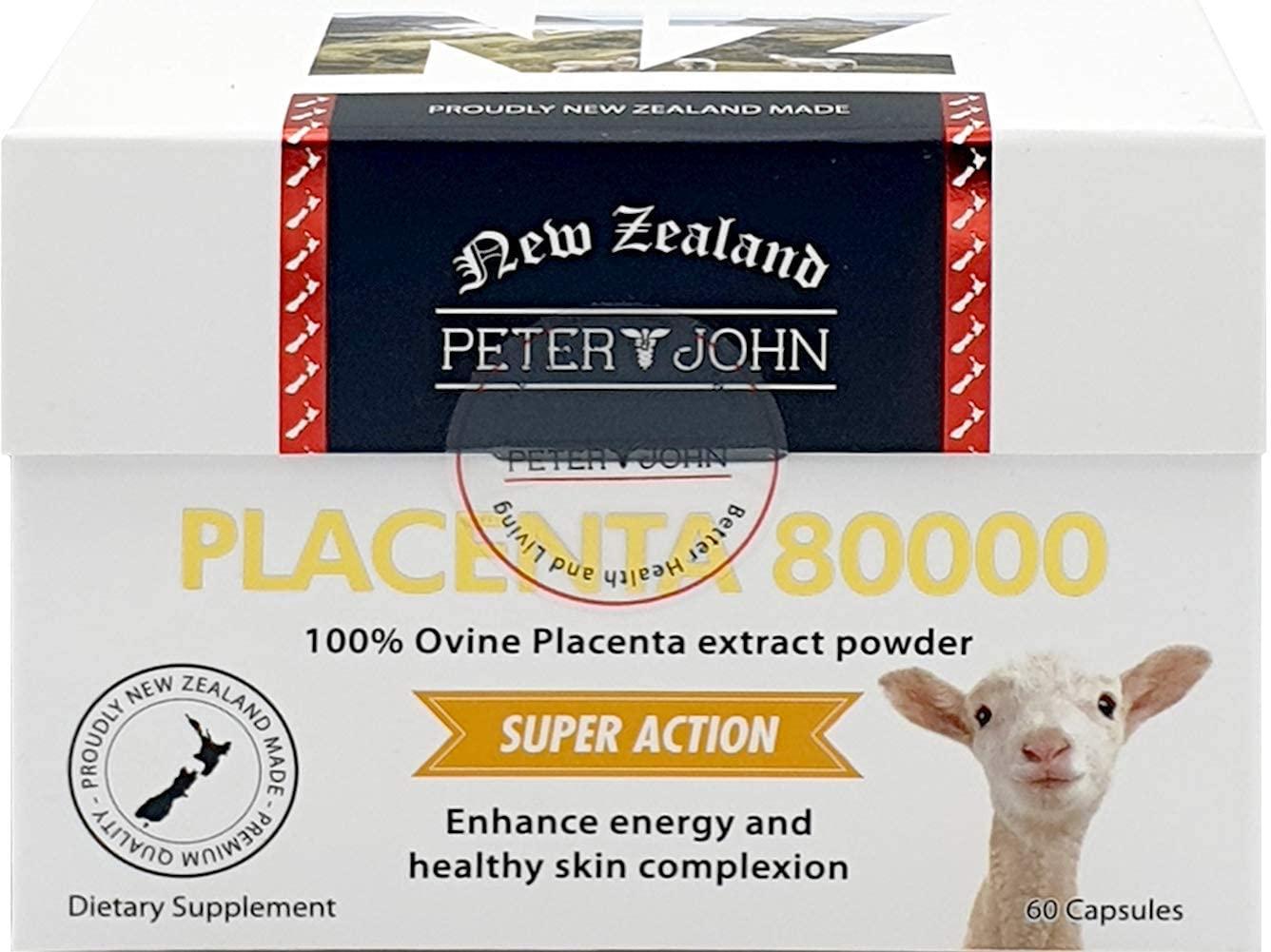 Ovine Placenta 80000 60Capsules Made in New Zealand Sheep_Placenta Extract Nutritional Supplements (3 Pack)