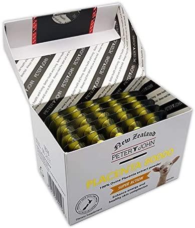 Ovine Placenta 80000 60Capsules Made in New Zealand Sheep_Placenta Extract Nutritional Supplements (3 Pack)