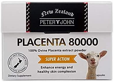 Ovine Placenta 80000 60Capsules Made in New Zealand Sheep_Placenta Extract Nutritional Supplements (3 Pack)