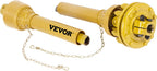 PTO Shaft, 1-3/8" PTO Drive Shaft, 6 Spline Both Ends PTO Driveline Shaft, Series 4 Tractor PTO Shaft, 31.5"-41" Brush Hog PTO Shaft, Yellow PTO Shaft w/Slip Clutch for Bush Hog/Finish Mower