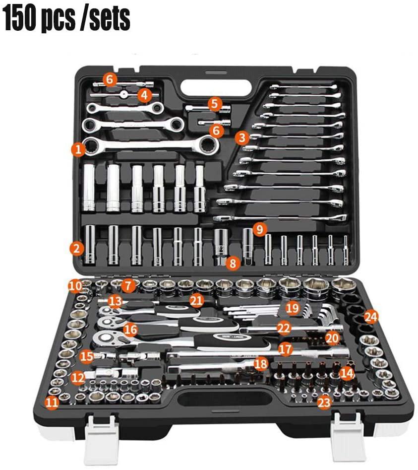 HYY-YY Hand Tools 3Pcs Heavy Duty Pipe Wrench Adjustable Set 14inch 18inch 24inch Monkey Soft Grip