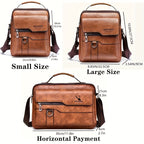 Crossbody Bag Women's Shoulder Bag  Leather Vertical Hand Business Women's Casual Leather Bag Satchel Bag For Women