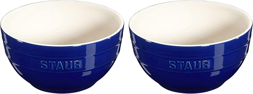 STAUB Ceramics Universal Bowl Set, 6.5-inch, Dark Blue