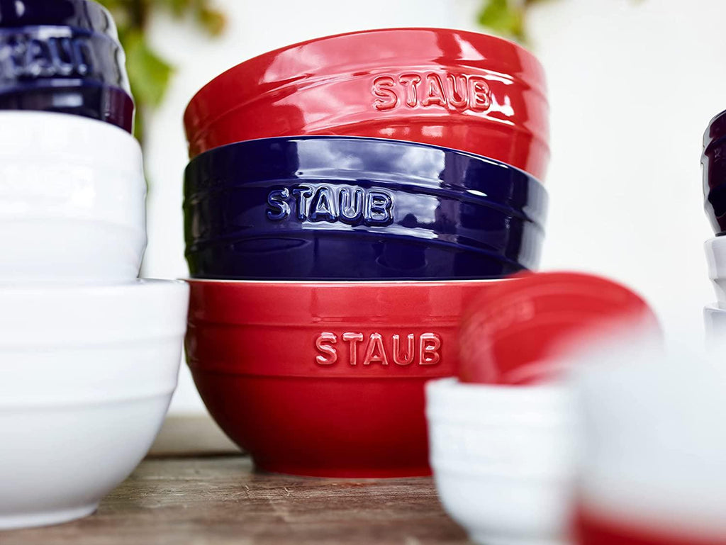 STAUB Ceramics Universal Bowl Set, 6.5-inch, Dark Blue