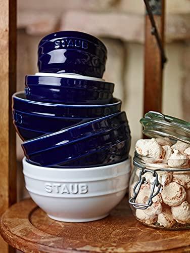STAUB Ceramics Universal Bowl Set, 6.5-inch, Dark Blue